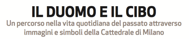 il duomo e il cibo