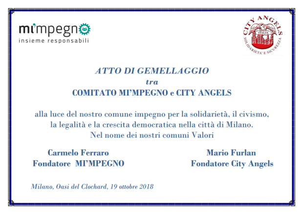 Pergamena gemellaggio city angels