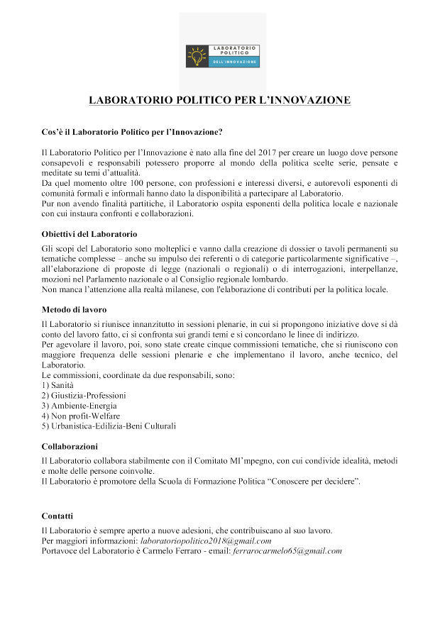 Manifesto Laboratorio