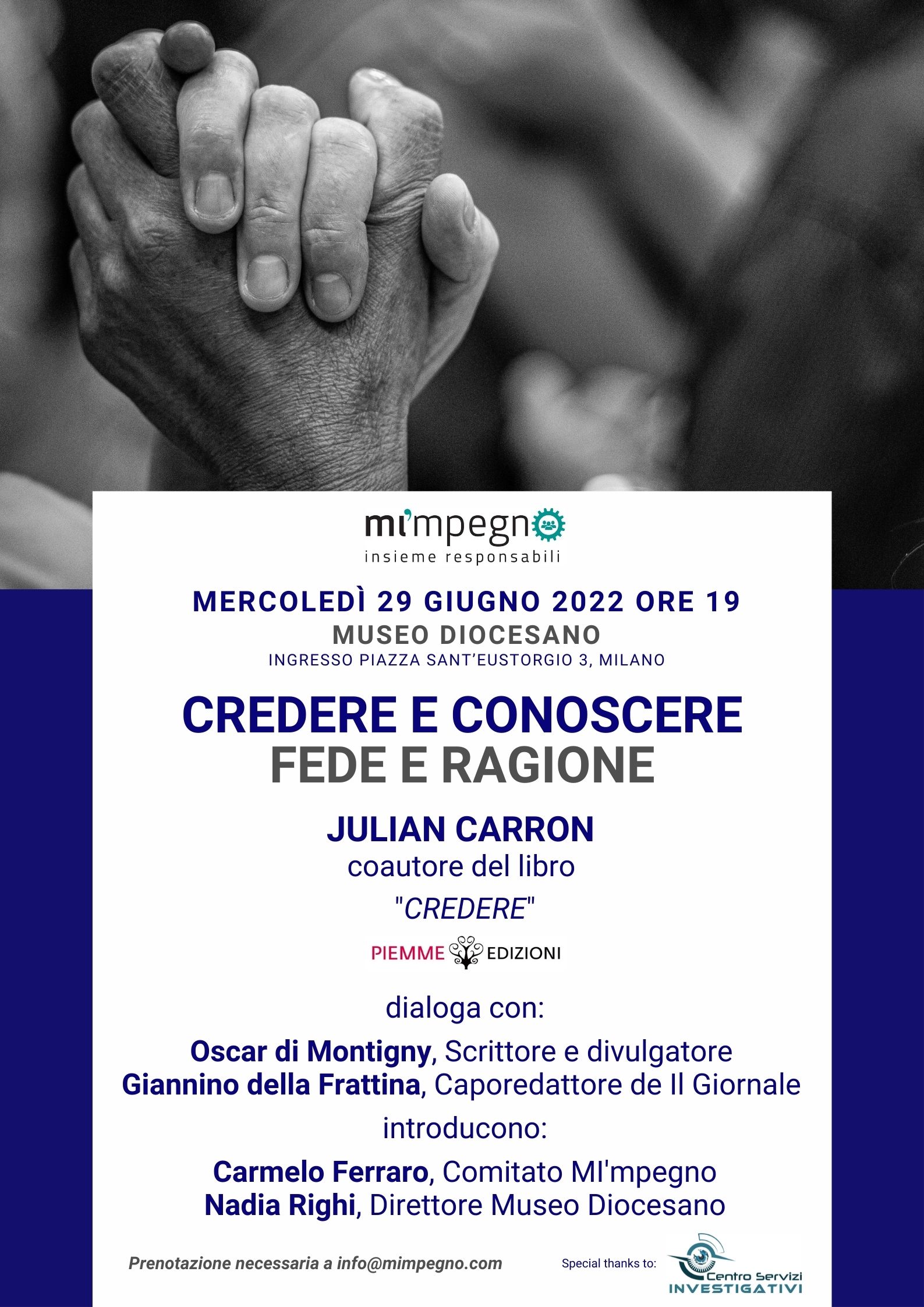 mercoledì 29 giugno 2022 ore 19